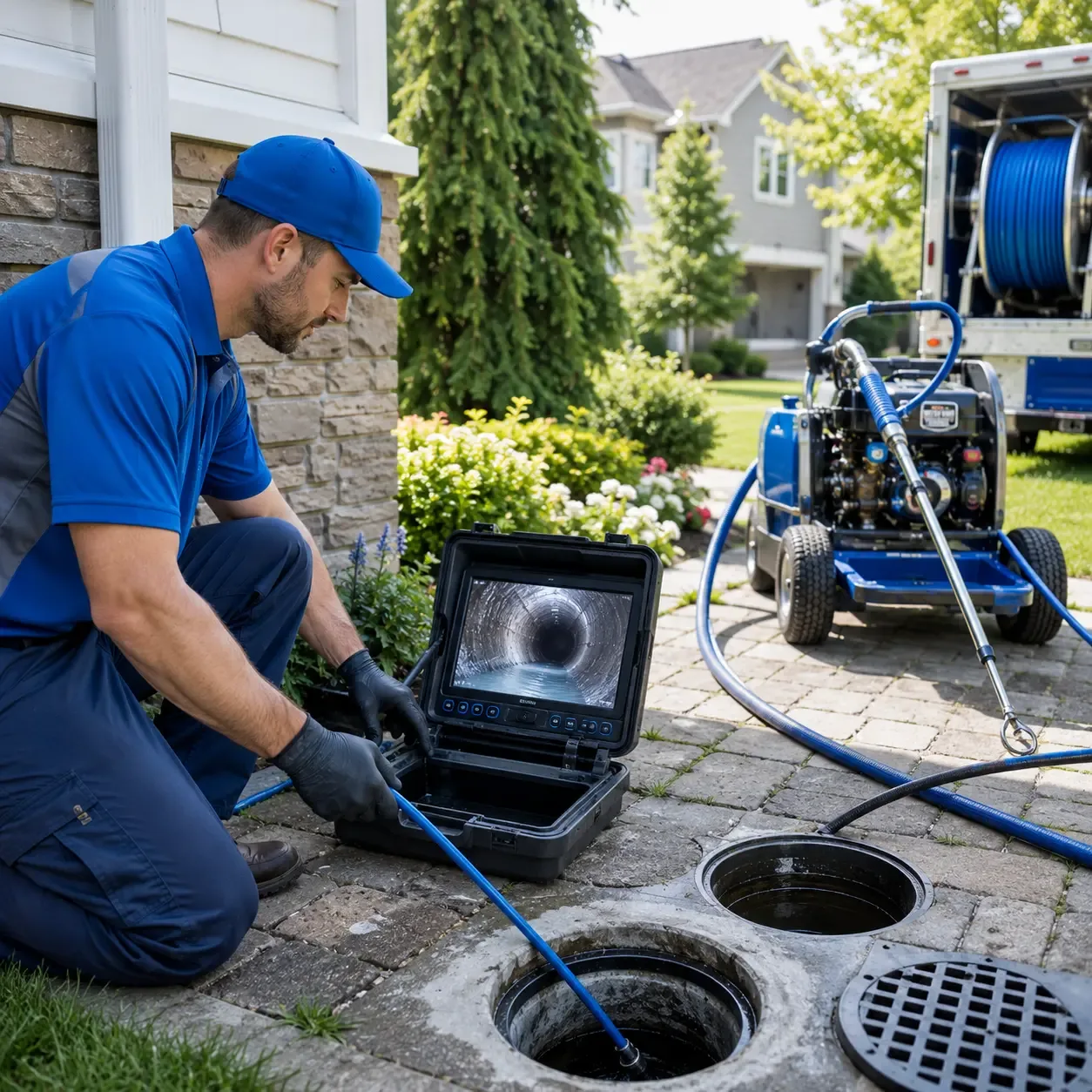 Outdoor drain cleaning professionals serving Jackson Center, PA